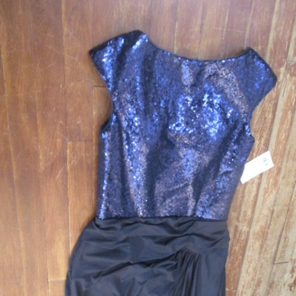 Sexy High slit Sequin Formal Prom Pageant Mother of Bride Dress Party Gown - Picture 6 of 11